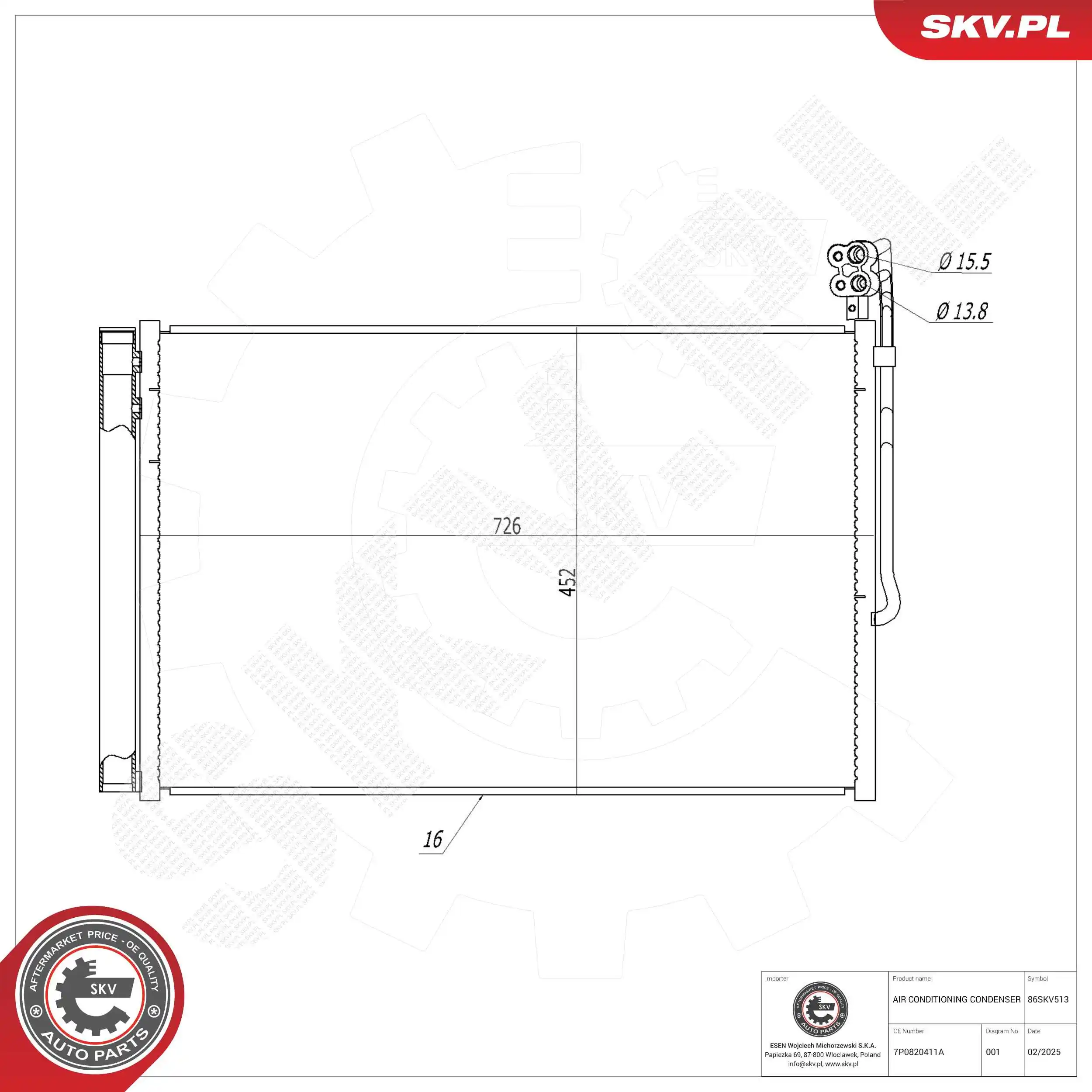 Condenser, air conditioning